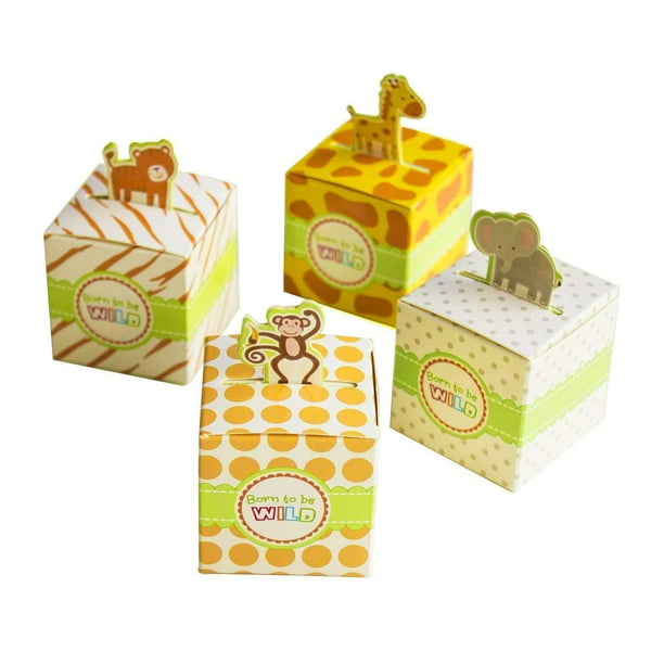 Details about   Lot of 20 Bright 2" Animal Shape Boxes Gift Party Favors